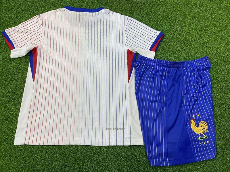 24-25 France Away Kids Player Version Soccer Jersey (球员童装)