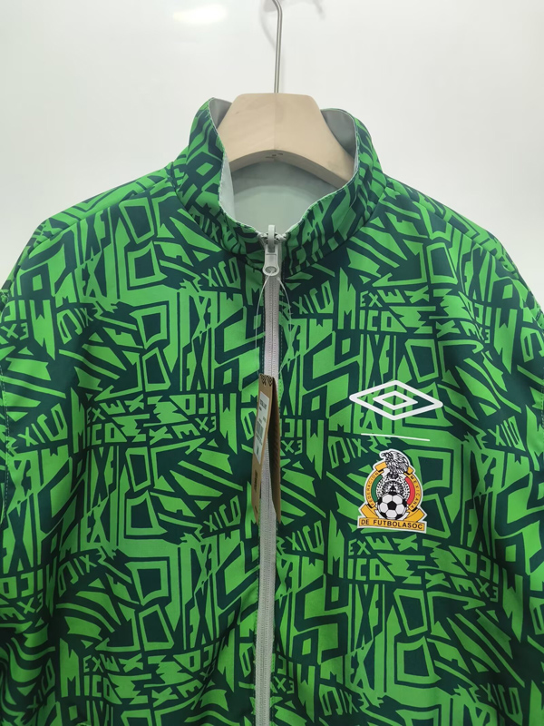 24-25 Mexico Green & Grey Double Sided Windbreaker (双面风衣)
