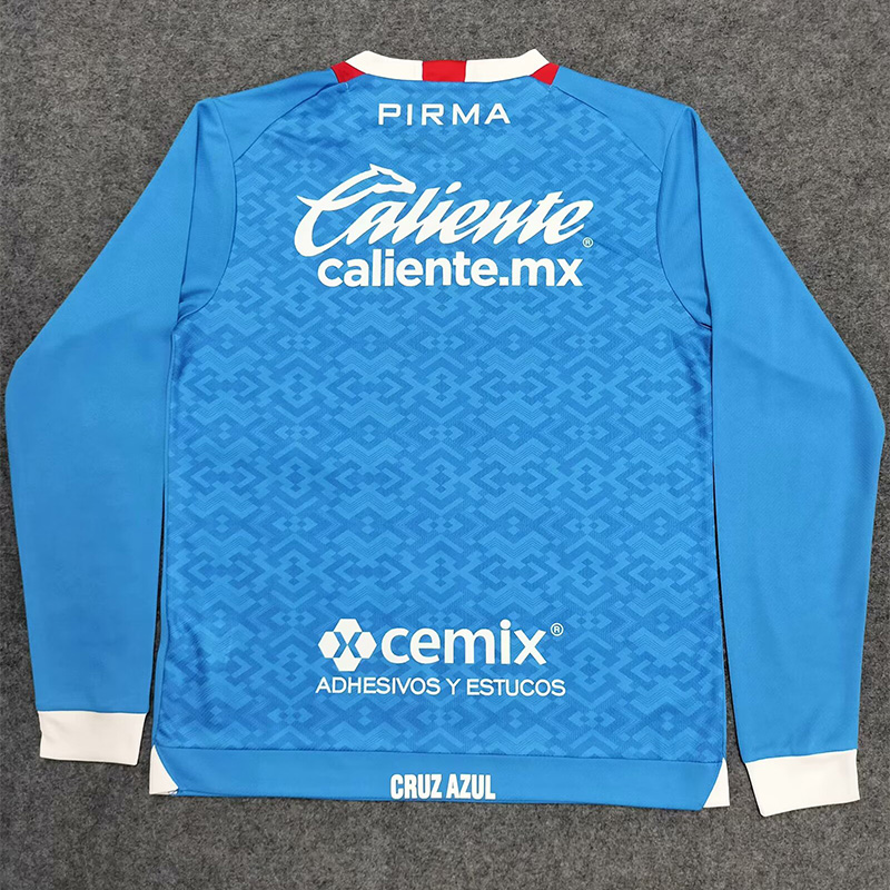 24-25 Cruz Azul Home Long Sleeve Soccer Jersey (长袖)