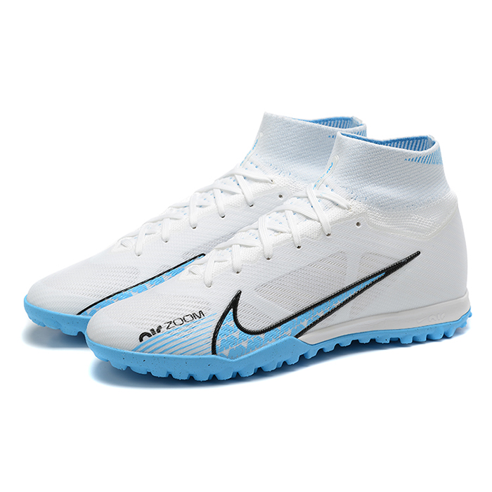 Superfly 8 Academy TF High Soccer Shoes-White/Blue-614383