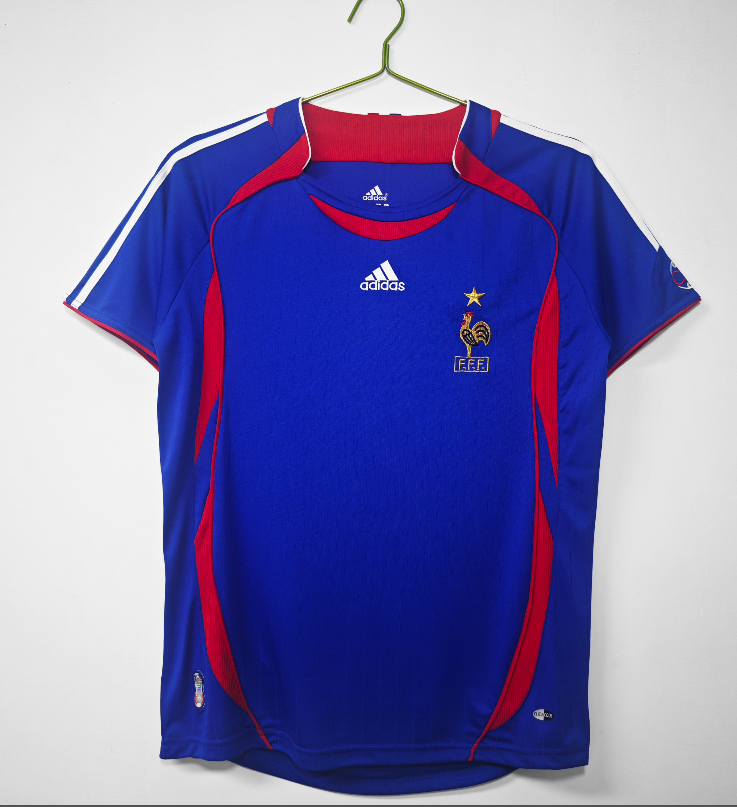 2006 France Home Retro Soccer Jersey