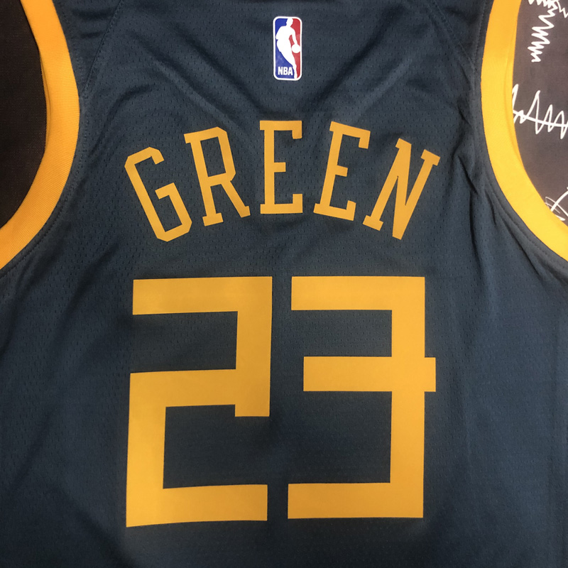 2018 WARRIORS GREEN #23 Black Gray Top Quality ...