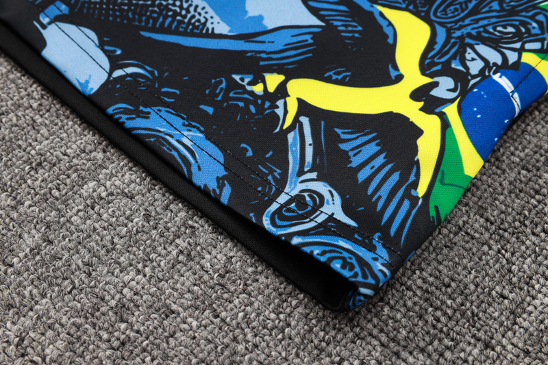 24-25 Brazil Gray Blue Jacket Tracksuit #A814(喷墨)