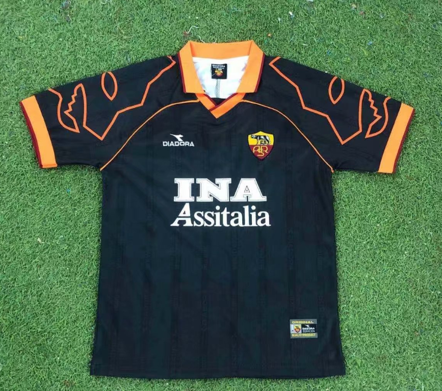 1999-2000 Roma away Retro Soccer Jersey