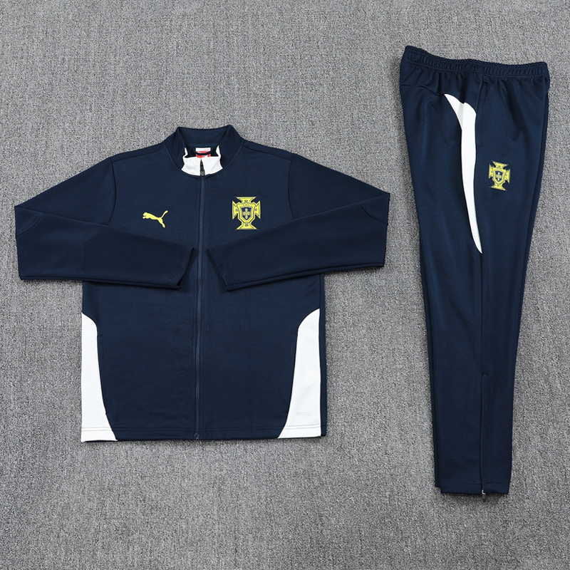 24-25 Portugal Royal blue Jacket Tracksuit #01