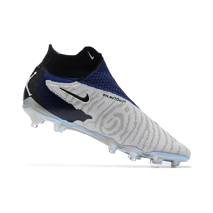 Phantom GX Elite FG High Soccer Shoes-Navy Blue/Gray-2670070