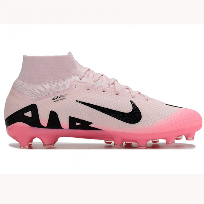 Air Zoom Mercurial Superfly IX Elite AG Soccer Shoes-Pink/Black-2628365