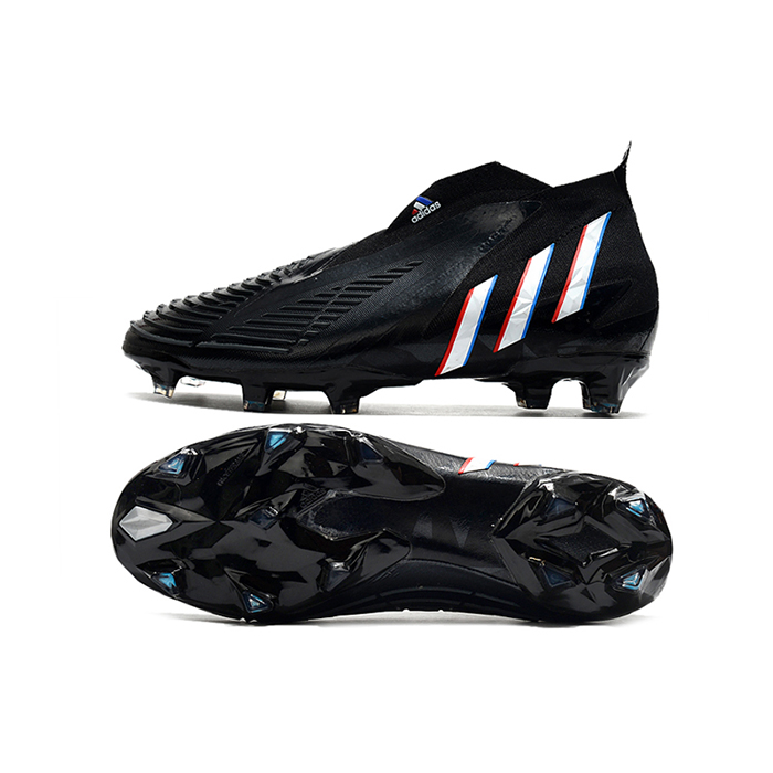 Predator Edge+ FG Soccer Shoes-Black/White-9771315