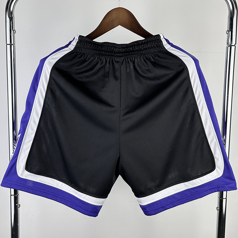 23-24 Kings Black Away Top Quality NBA Pants