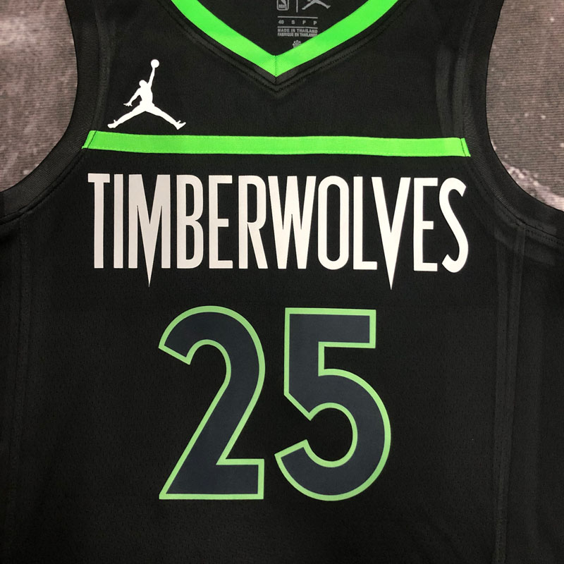 22-23 TIMBERWOLVES ROSE #25 Black Top Quality H...