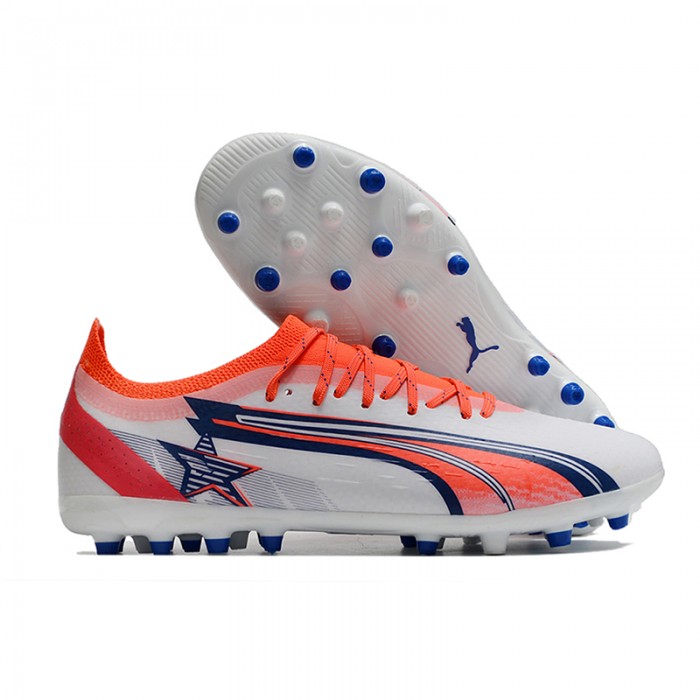 Ultra Ultimate MG Soccer Shoes-White/Red-6450122