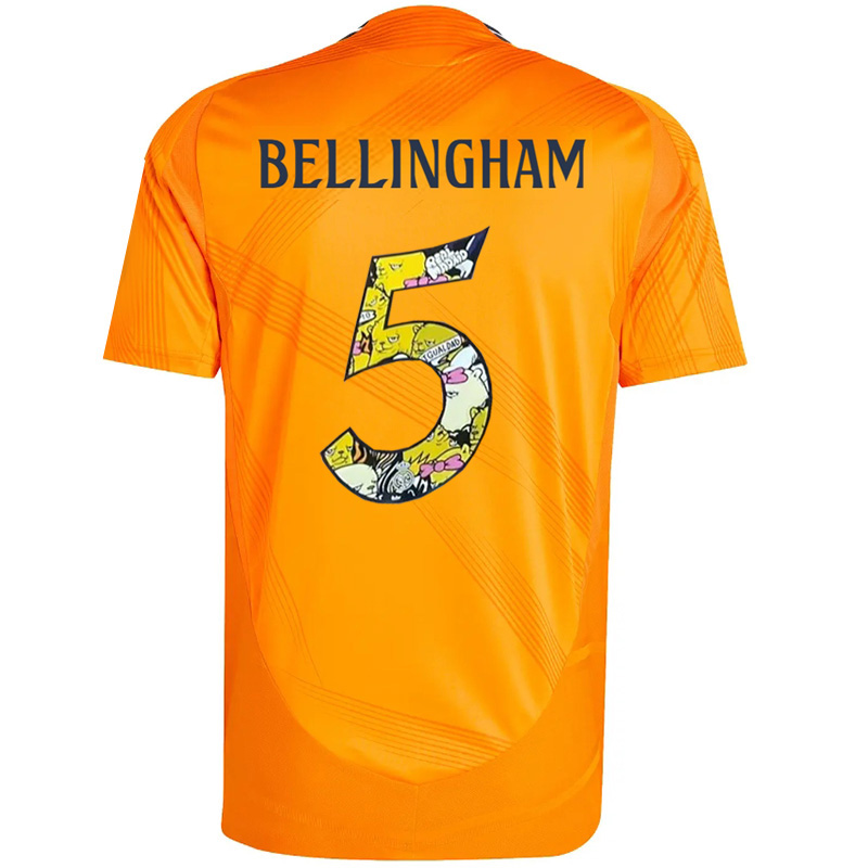 24-25 RMA Away Print Cartoon Number #5 BELLINGHAM Fans Soccer Jersey