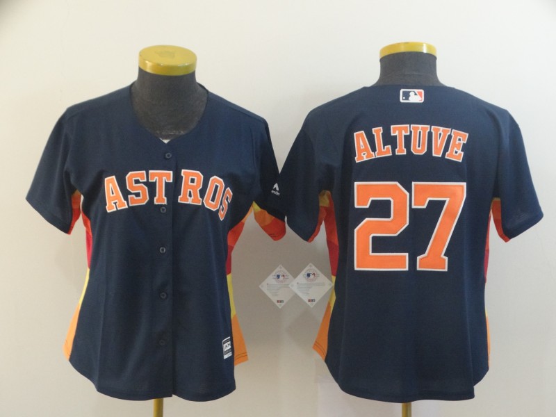 Houston Astros Women's baseball jersey ALTUVE 27 fans edition