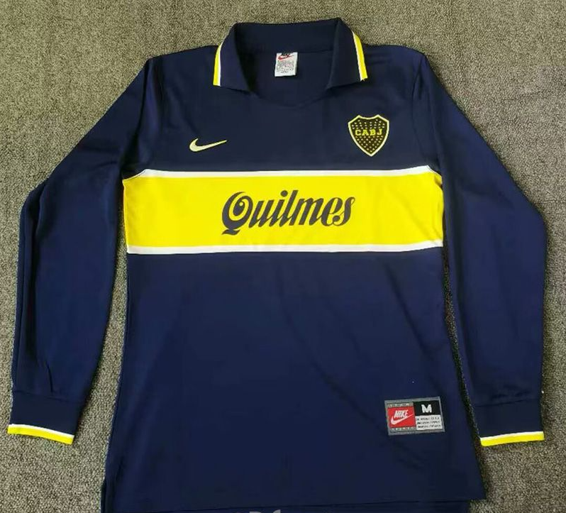 1996-1997 Boca Home Long Sleeve Retro Soccer Jersey (长袖)