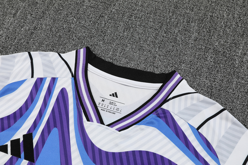 25-26 RMA White blue Training Short Suit