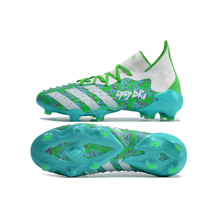 PREDATOR FREAK .1 FG High Soccer Shoes-Green/White-170903