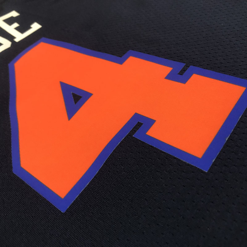 22-23 KNICKS ROSE #4 Black Top Quality Hot Pres...