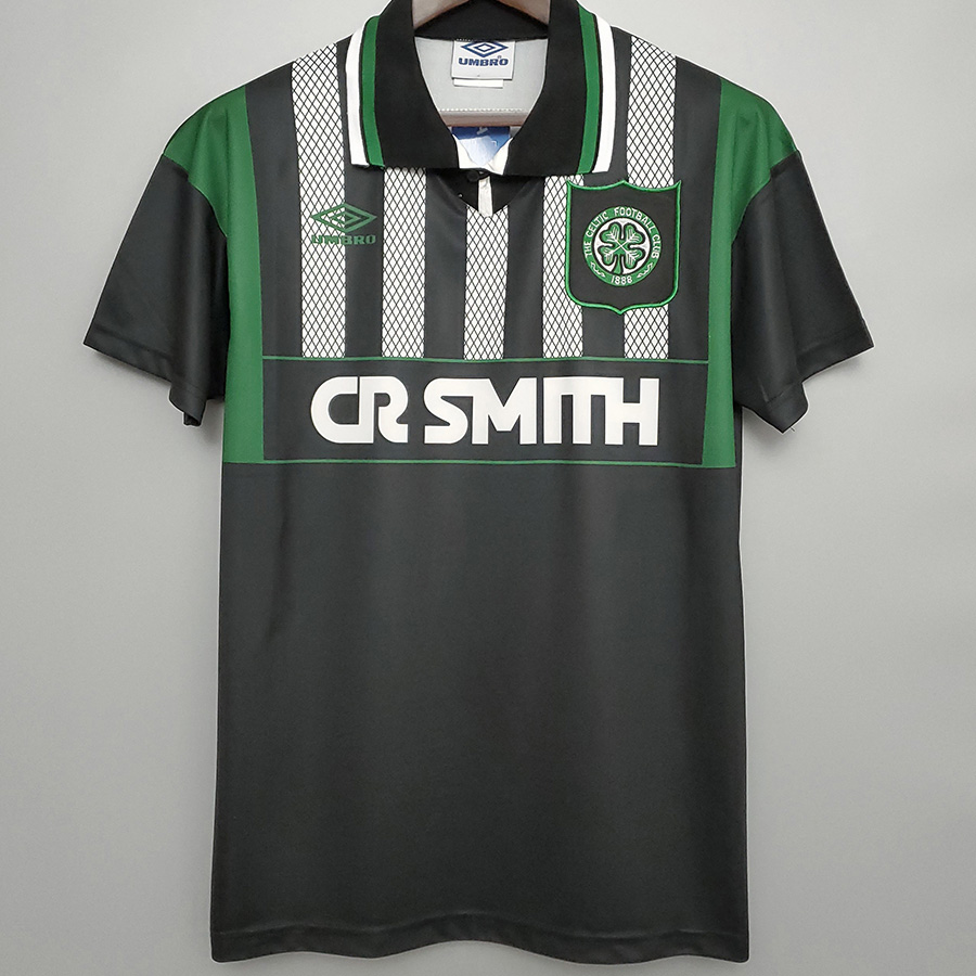 1994-1996 Celtic Away Black Retro Soccer Jersey