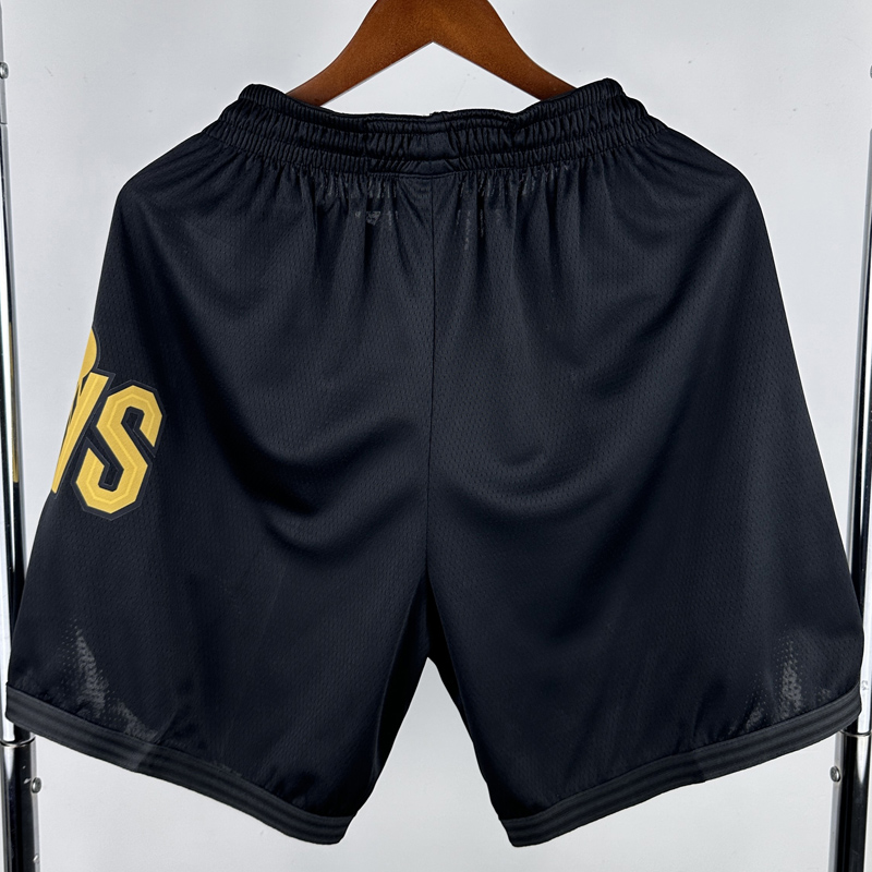23-24 Cleveland Cavaliers Black Edition Top Quality NBA Pants (Trapeze Edition) 飞人版