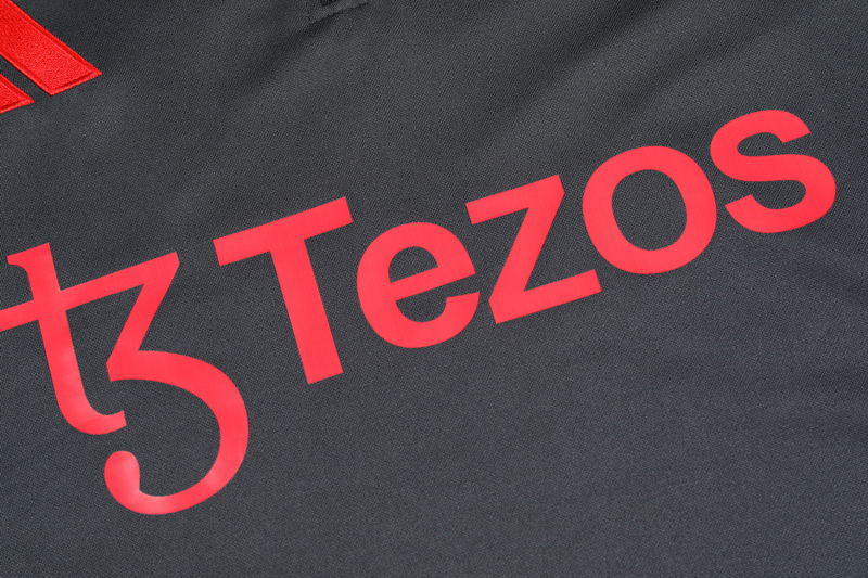 24-25 Man Utd Dark gray Half Pull Tracksuit (半拉链)