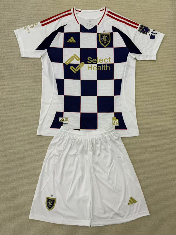 25-26 Real Salt Lake Away Kids Soccer Jersey (带章)