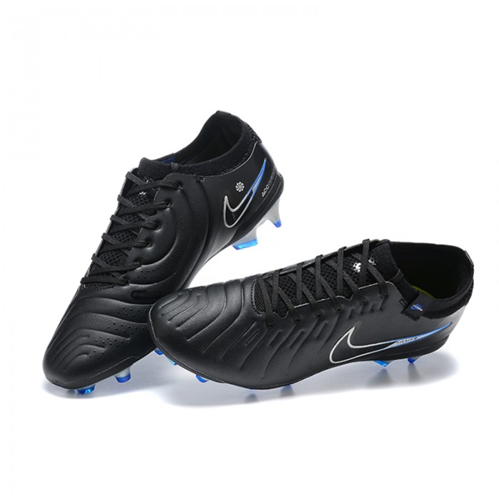 Tiempo Legend 10 Elite FG Soccer Shoes-Black/Blue-9548967