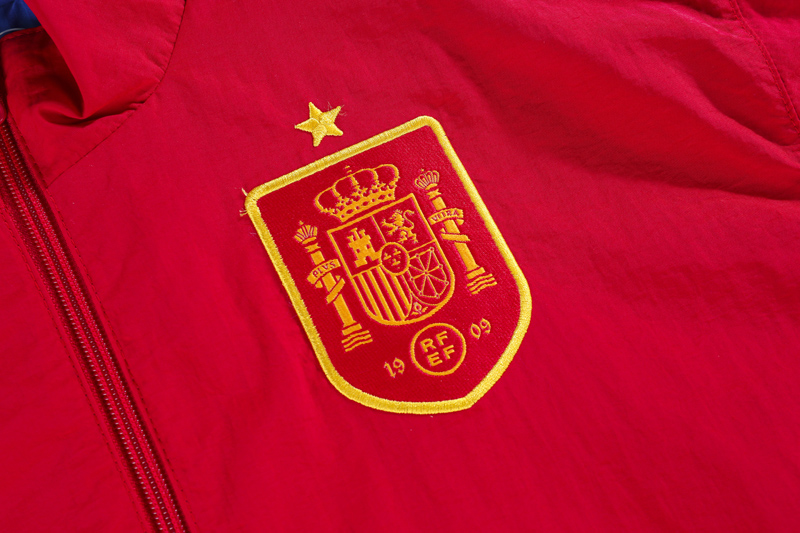 2023 Spain Blue & Red Double Sided Windbreaker ...