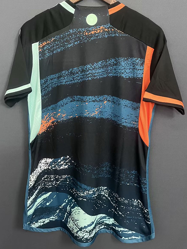 2023 Argentina Black Blue Fans Soccer Jersey 没星