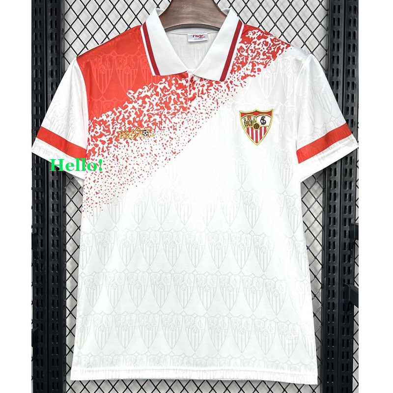 1993-1994 Sevilla Home Retro Soccer Jersey