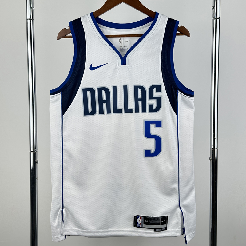 22-23 Dallas Mavericks RUSSELL #5 White Top Quality Hot Pressing NBA Jersey(V领)
