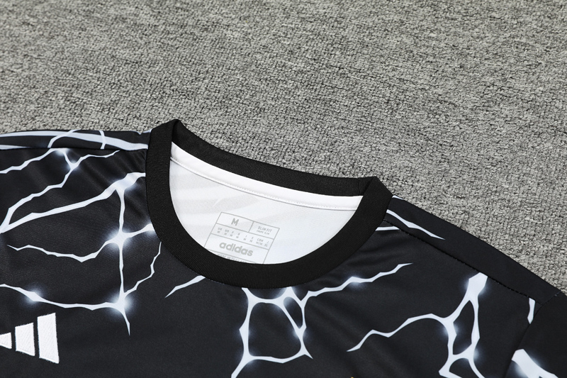 24-25 RMA Black white Training Short Suit #豹