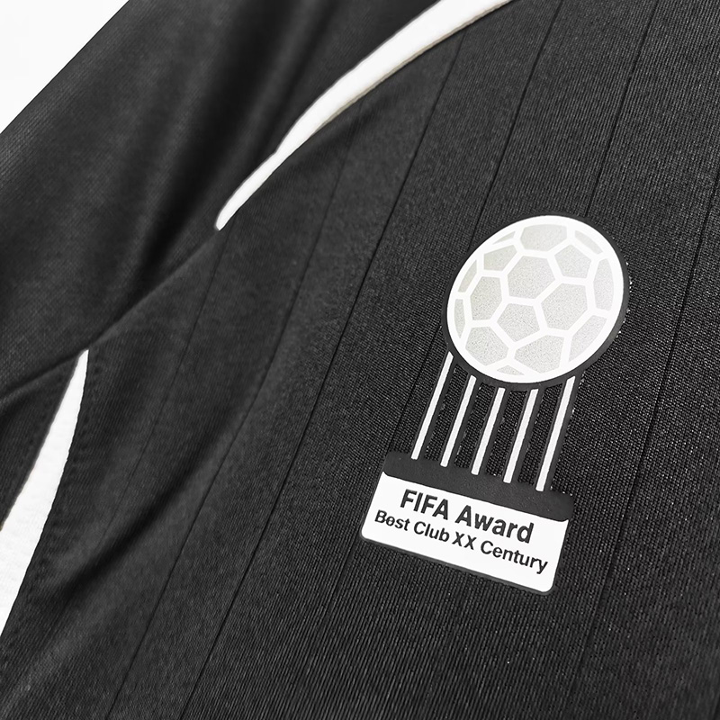 2006-2007 RMA Black Long Sleeve Retro Soccer Je...