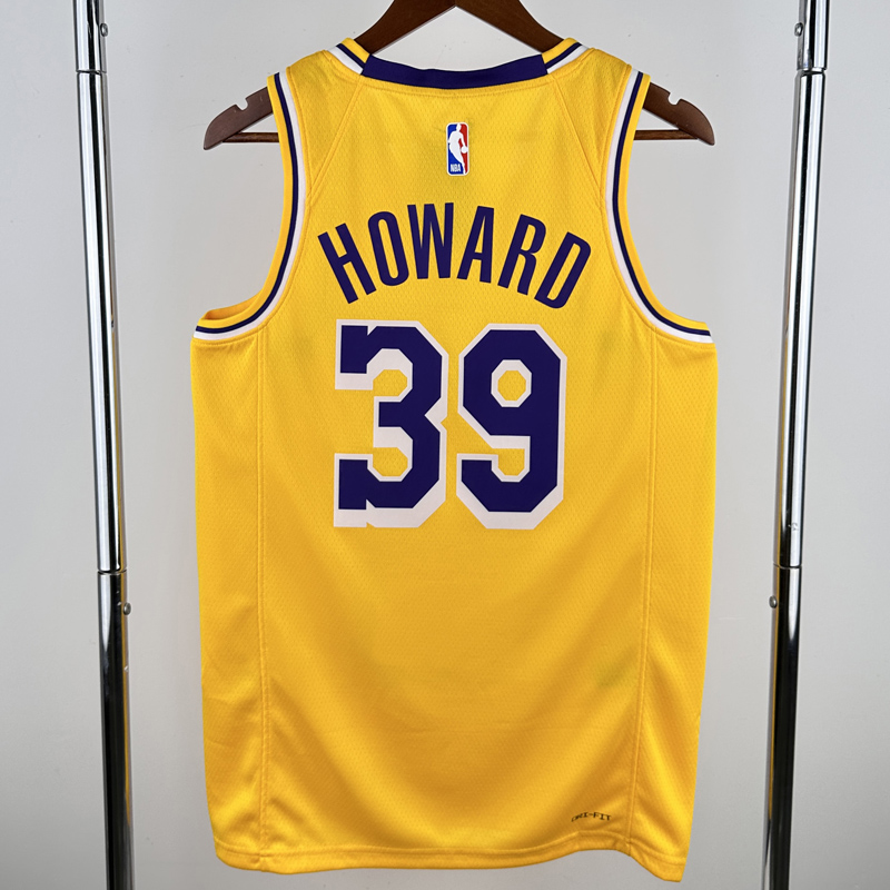 22-23 LAKERS HOWARD #39 Yellow Top Quality Hot Pressing NBA Jersey(圆领)