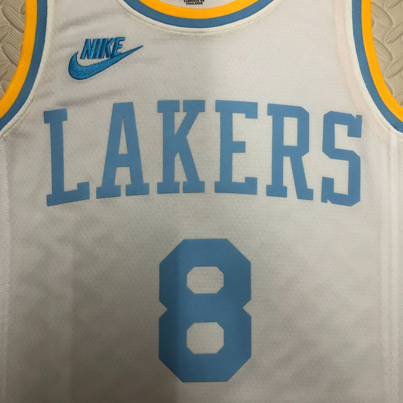 22-23 LAKERS BRYANT #8 White Top Quality Hot Pr...