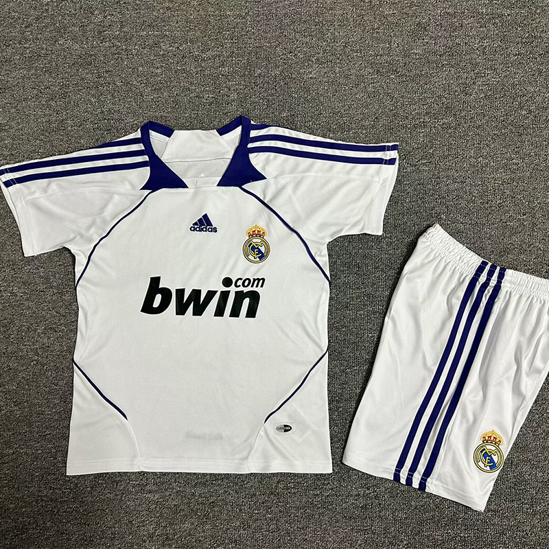2007-2008 RMA Home Kids Retro Soccer Jersey