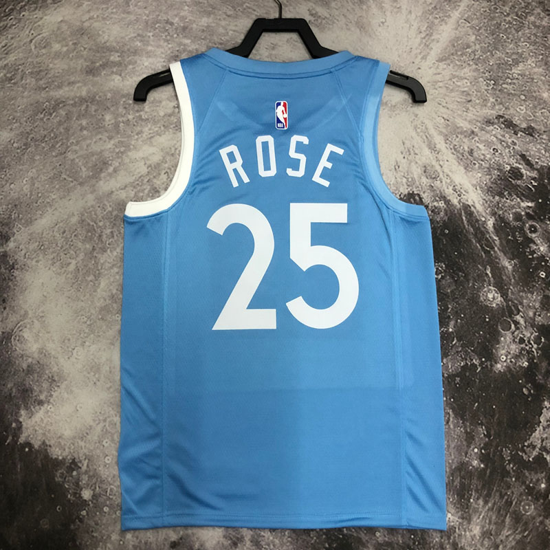 2019-20 Timberwolves ROSE #25 Sky Blue Retro To...