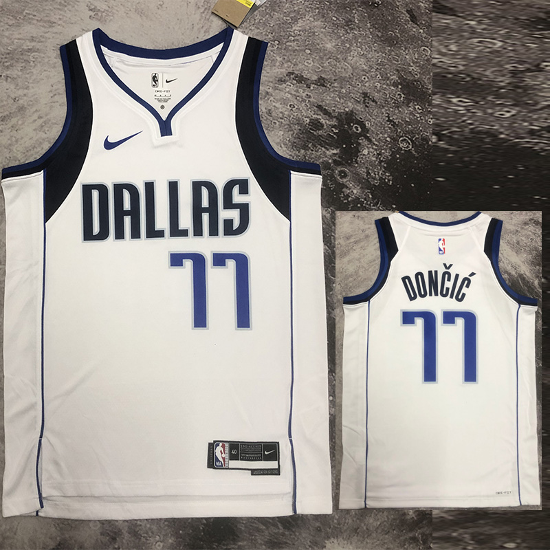 22-23 Dallas Mavericks DONCIC #77 White Home To...