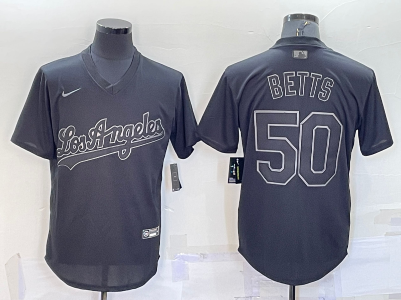 2022 Men's Los Angeles Dodgers BETTS 50 black MLB Jersey