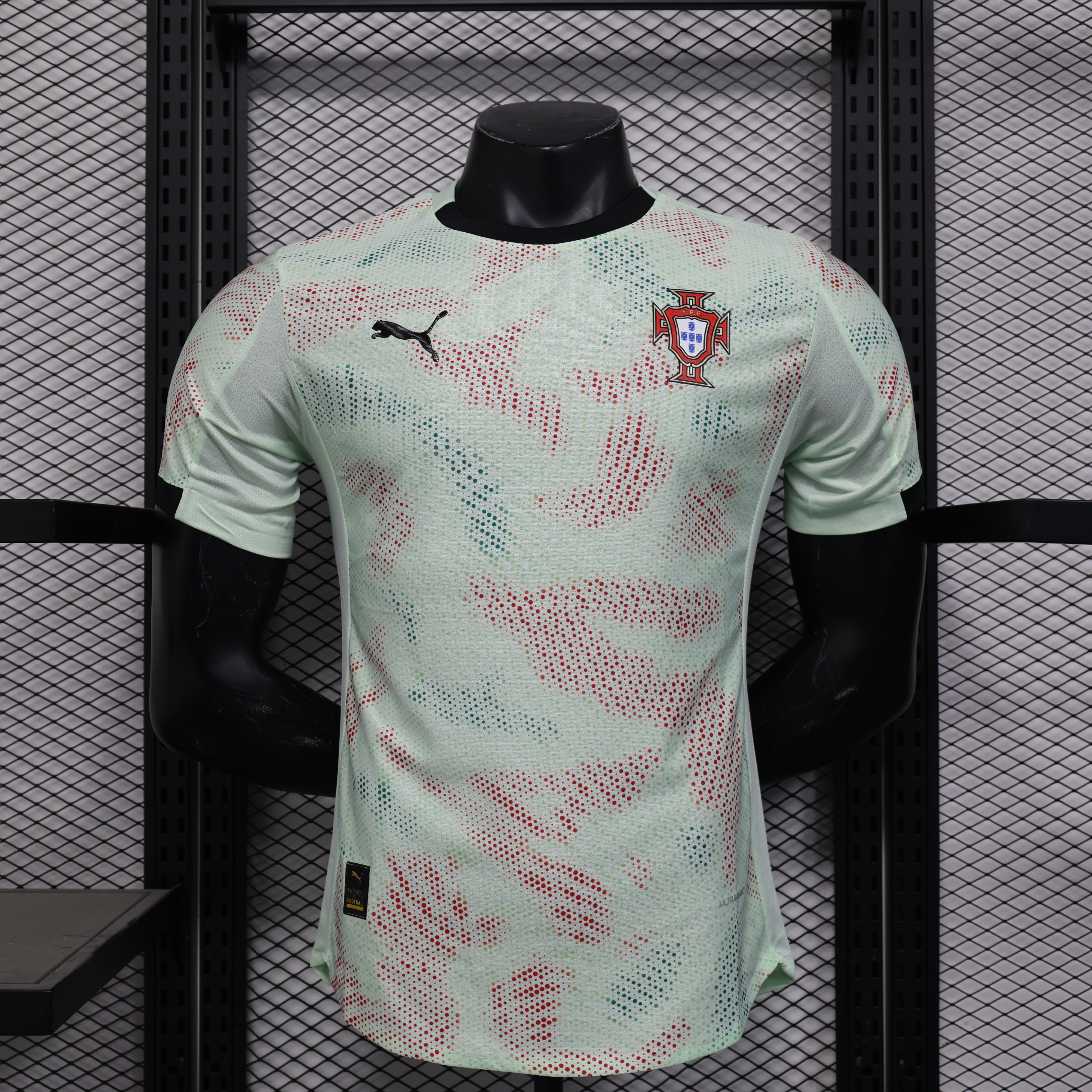 25-26 Portugal W Away Player Version Soccer Jersey *PM浅绿