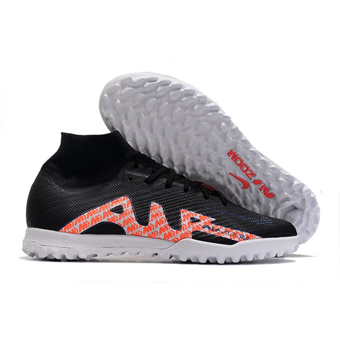 Air Zoom Mercurial Vapor XV Elite TF High Soccer Shoes-Black/Red-5658069