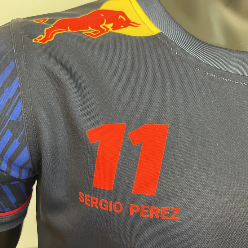 2023 F1 Red Bull #11 Royal Blue Racing Suit (圆领...