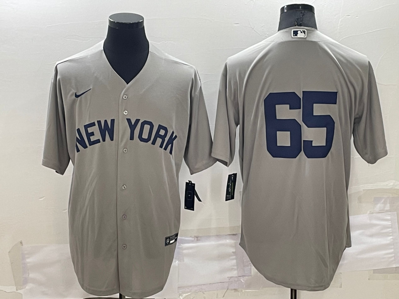 2022 Men's New York Yankees 65 gray MLB Jersey