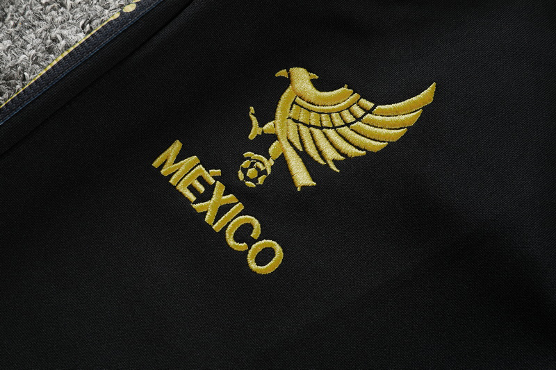25-26 Mexico Black Kids Jacket Tracksuit