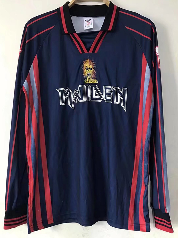 1999 West Ham Iron Maiden Long Sleeve Retro Soc...