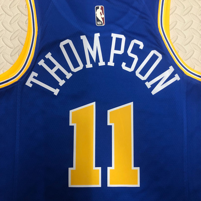 22-23 WARRIORS THOMPSON #11 Blue Top Quality Ho...