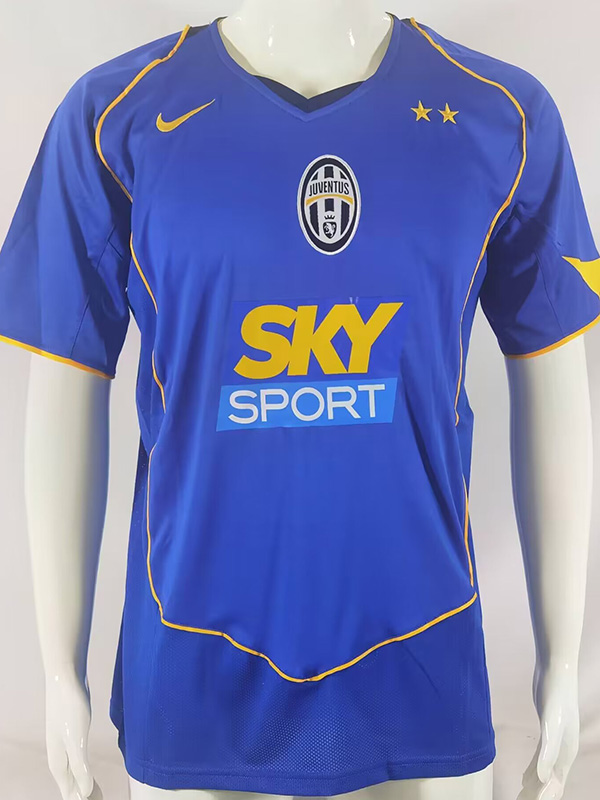 2004-2005 JUV Away Blue Retro Soccer Jersey