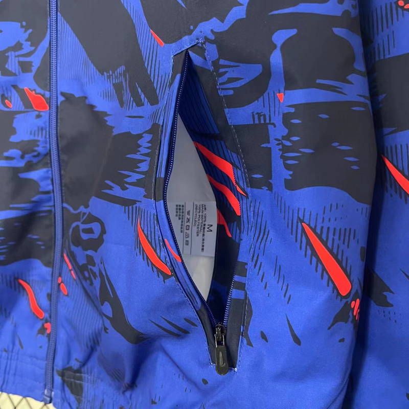 24-25  England Royal blue & Blue Double Sided Windbreaker (双面风衣)