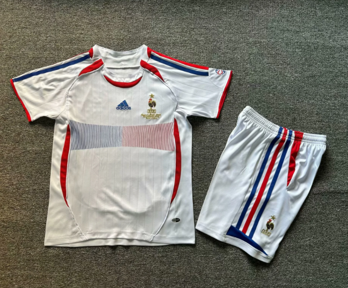 2006 France away Kids Retro Soccer Jersey