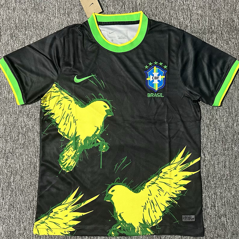 25-26 Brazil Black Special Edition Fans Soccer Jersey