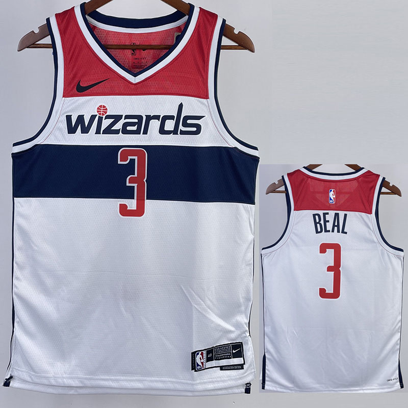 22-23 Wizards BEAL #3 White Top Quality Hot Pre...
